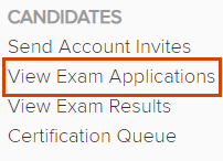How to View Exam Applications-2-7